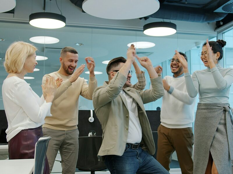 S.F.G. Enterprise team members being recognised for their results